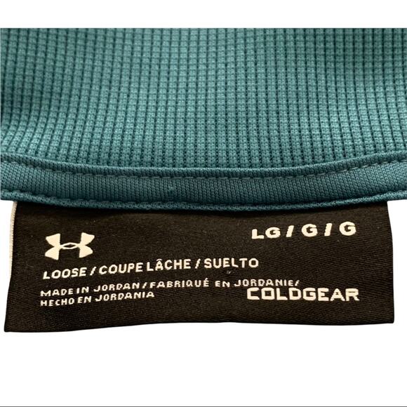 NWT Under Armour Women's LARGE Fleece Full Zip Static blue - Picture 6 of 8